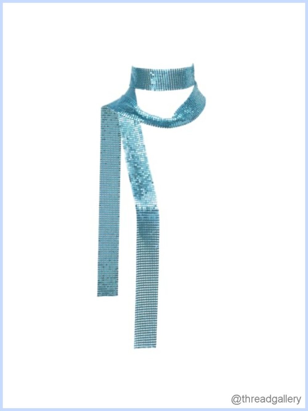 Sequin Skinny Scarf for Women Glitter Neck Tie Party Prom